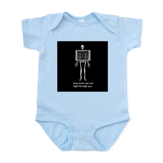 CafePress - Reverse Xray4 Body Suit - Baby Light Bodysuit, Size Newborn - 24 Months