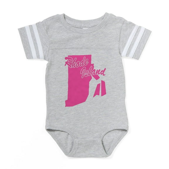 CafePress - Rhode Island - Cute Infant Baby Football Bodysuit