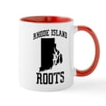 thumbnail image 1 of CafePress - Rhode Island Roots - 11 oz Ceramic Mug - Novelty Coffee Tea Cup, 1 of 4
