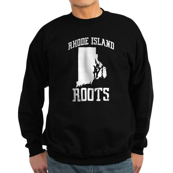 CafePress - Rhode Island Roots Sweatshirt (Dark) - Classic Crew Neck Sweatshirt
