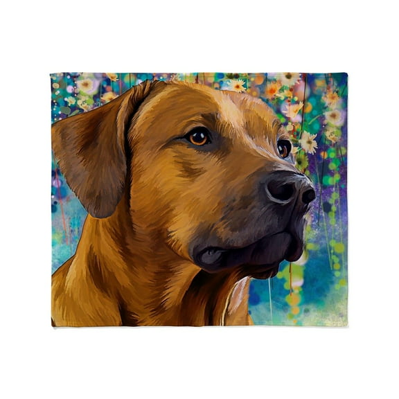 CafePress - Rhodesian Ridgeback Painting Throw Blanket - Soft Fleece Throw Blanket, 50"x60" for All Ages
