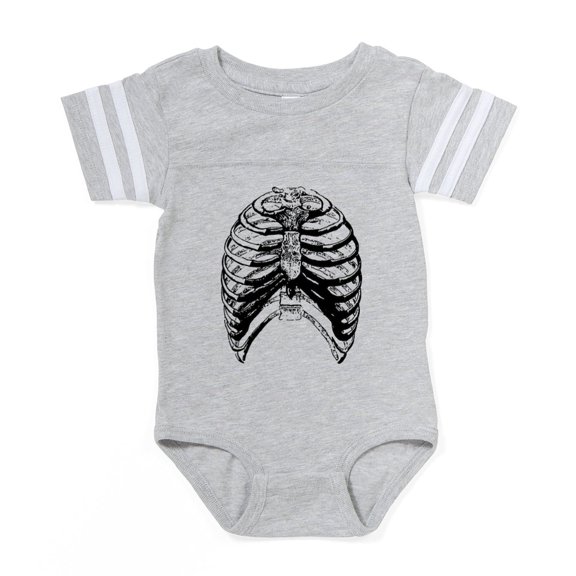 CafePress - Rib Cage_Tr - Cute Infant Baby Football Bodysuit