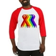 thumbnail image 1 of CafePress - Ribbons For All Baseball Jersey - Cotton Baseball Jersey, 3/4 Raglan Sleeve Shirt, 1 of 4