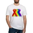 thumbnail image 1 of CafePress - Ribbons For All Fitted T Shirt - Fitted T-Shirt, Vintage Fit Soft Cotton Tee, 1 of 4