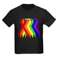 thumbnail image 1 of CafePress - Ribbons For All Kids Dark T Shirt - Dark T-Shirt Kids XS-XL, 1 of 4