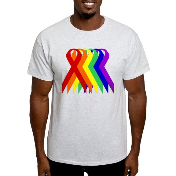 CafePress - Ribbons For All Light T Shirt - Men's Classic Graphic T-Shirt