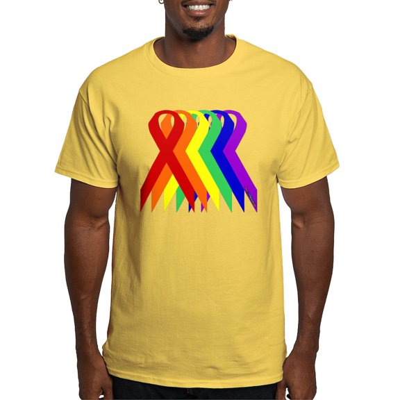 CafePress - Ribbons For All Light T Shirt - Men's Classic Graphic T-Shirt