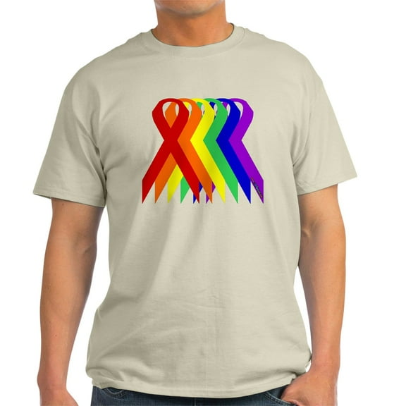 CafePress - Ribbons For All Light T Shirt - Men's Classic Graphic T-Shirt