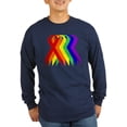 thumbnail image 1 of CafePress - Ribbons For All Long Sleeve Dark T Shirt - Long Sleeve Dark T-Shirt, 1 of 4