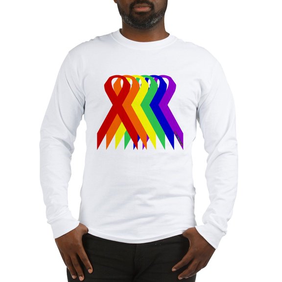 CafePress - Ribbons For All Long Sleeve T Shirt - Unisex Cotton Long Sleeve T-Shirt