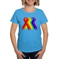 thumbnail image 1 of CafePress - Ribbons For All Women's Dark T Shirt - Women's Traditional Fit Dark T-Shirt, 1 of 4