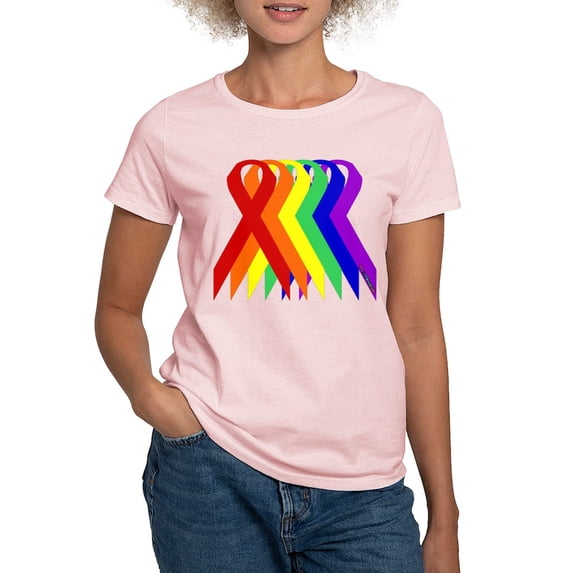 CafePress - Ribbons For All Women's Light T Shirt - Women's Classic T-Shirt