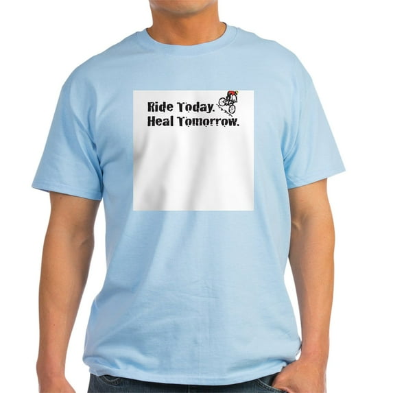 CafePress - Ride Today T Shirt (Gray) - Light T-Shirt - CP