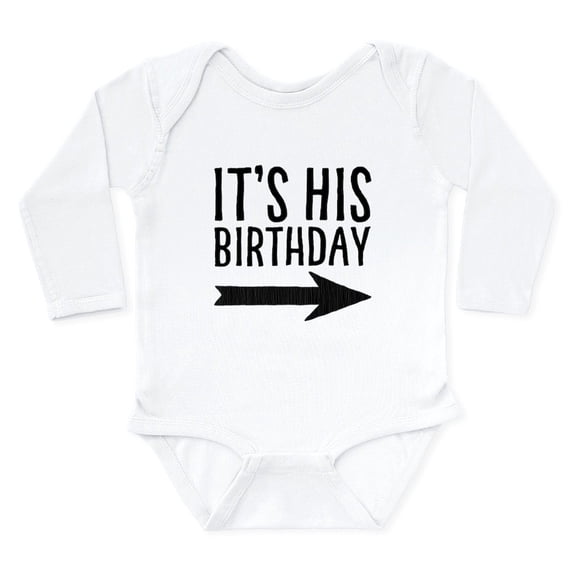 CafePress - Right Arrow Long Sleeve Baby Body Suit - Long Sleeve Cotton Baby Bodysuit