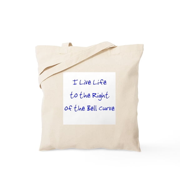 CafePress - Right Of The Bell Curve Tote Bag - Unisex Canvas Tote Bag, Beige, 1-Piece