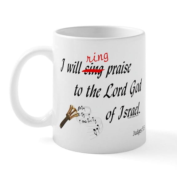 CafePress - Ring Praise Mug - 11 oz Ceramic Mug - Novelty Coffee Tea Cup