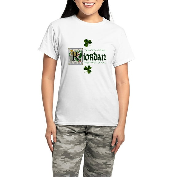 CafePress - Riordan Celtic Dragon Art Women's Light Pajamas - Women's Short Sleeve Print T-Shirt and Pants Light Cotton Pajama Set