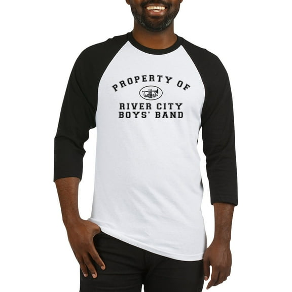 CafePress - River City Boys' Band Baseball Jersey - Cotton Baseball Jersey, 3/4 Raglan Sleeve Shirt