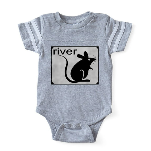 CafePress - River Rat - Cute Infant Baby Football Bodysuit