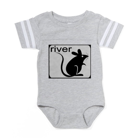 CafePress - River Rat - Cute Infant Baby Football Bodysuit
