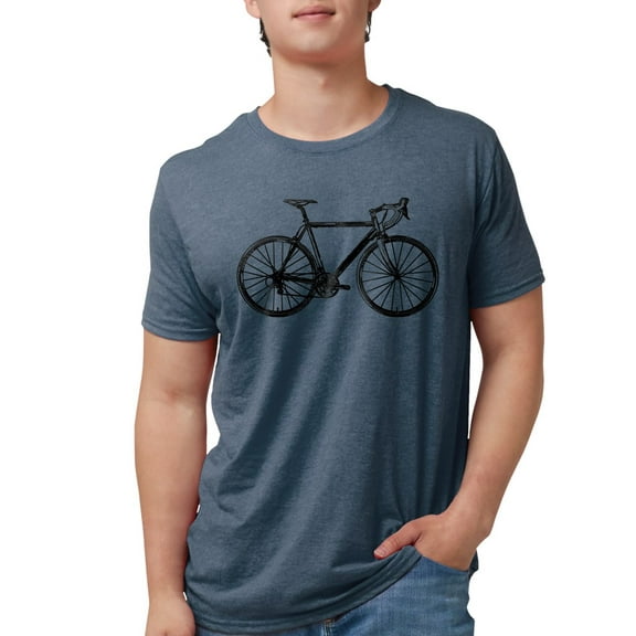 CafePress - Road Bike Men's Deluxe T Shirt - Mens Tri-blend T-Shirt