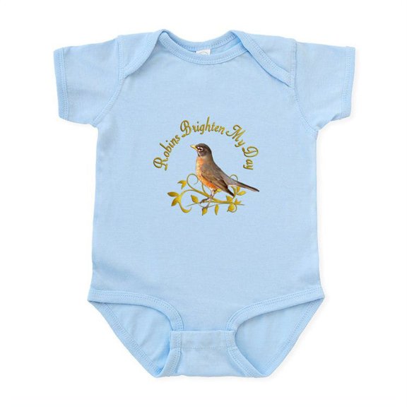 CafePress - Robin Infant Bodysuit - Baby Light Bodysuit, Size Newborn - 24 Months