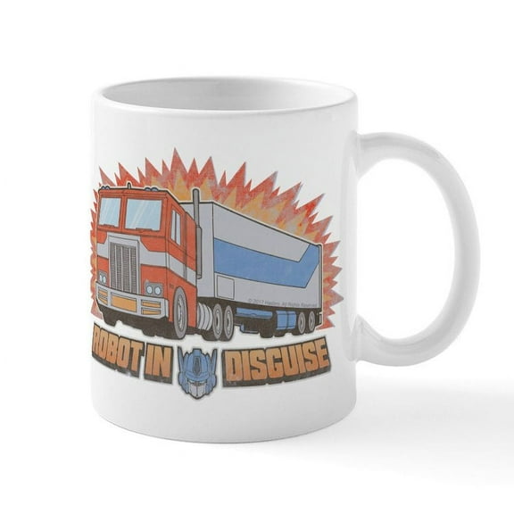 CafePress - Robot In Disguise - 11 oz Ceramic Mug - Novelty Coffee Tea Cup