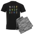 thumbnail image 1 of CafePress - Robots By Phil Atherton Men's Dark Pajamas - Men's Dark Loose Fit Cotton Pajama Set, 1 of 7