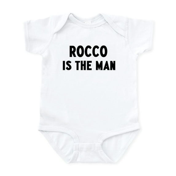 CafePress - Rocco Is The Man Infant Bodysuit - Baby Light Bodysuit, Size Newborn - 24 Months