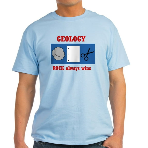 CafePress - Rock Always Wins Light T Shirt - Men's Classic Graphic T-Shirt