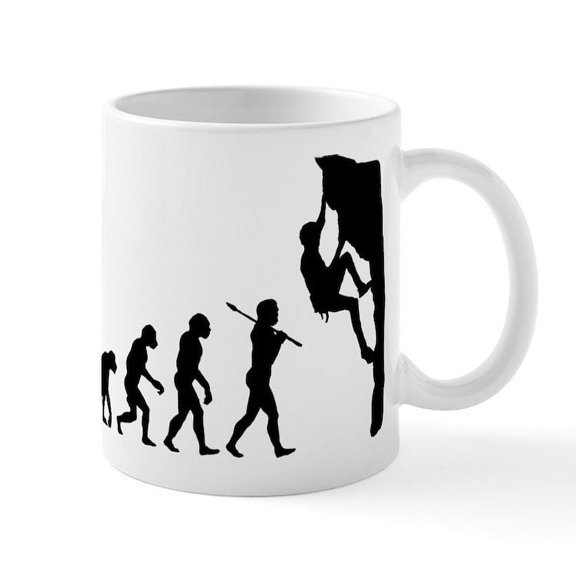 CafePress - Rock Climbing Mug - 11 oz Ceramic Mug - Novelty Coffee Tea Cup