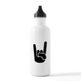 thumbnail image 1 of CafePress - Rock Metal Hand Stainless Water Bottle 1 - Stainless Steel Water Bottle, Sports Bottle, 1.0L, 1 of 5