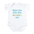 thumbnail image 1 of CafePress - Rock Out With Your Blocks Out Infant Bodysuit - Baby Light Bodysuit, Size Newborn - 24 Months, 1 of 4