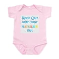thumbnail image 1 of CafePress - Rock Out With Your Blocks Out Infant Bodysuit - Baby Light Bodysuit, Size Newborn - 24 Months, 1 of 4