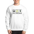 thumbnail image 1 of CafePress - Rock Paper Chemo Sweatshirt - Crew Neck Sweatshirt, 1 of 5