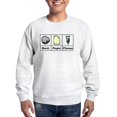 thumbnail image 1 of CafePress - Rock Paper Chemo Sweatshirt - Crew Neck Sweatshirt, 1 of 5