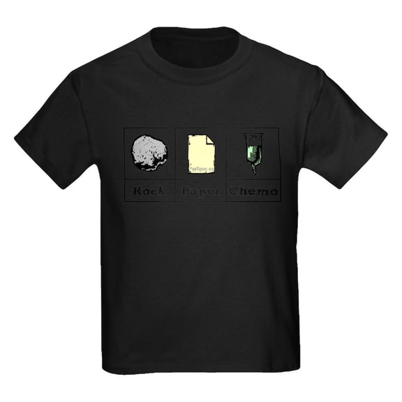 CafePress - Rock Paper Chemo T Shirt - Dark T-Shirt Kids XS-XL