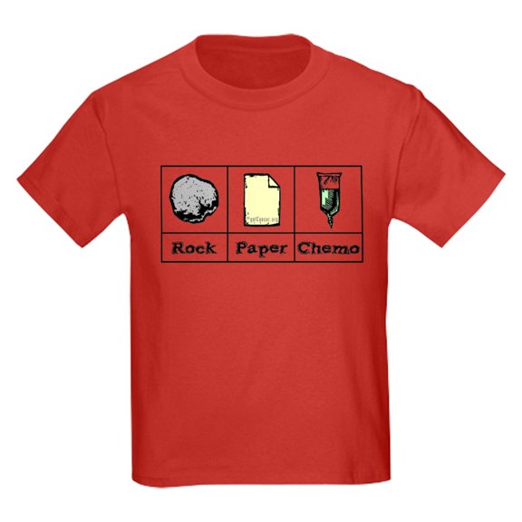 CafePress - Rock Paper Chemo T Shirt - Dark T-Shirt Kids XS-XL