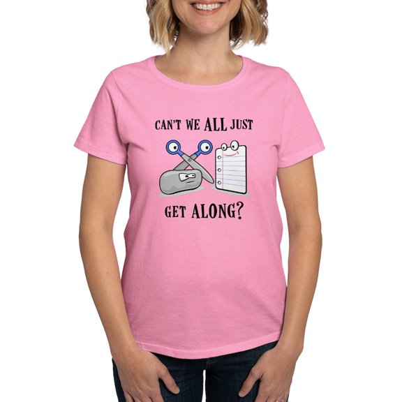 CafePress - Rock Paper Scissors Women's Dark T Shi - Women's Traditional Fit Dark T-Shirt