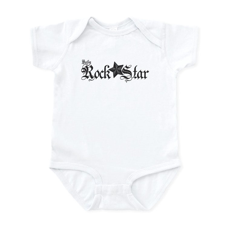 CafePress - Rock Star & Company Baby Onesie - Baby Light Bodysuit, Size Newborn - 24 Months