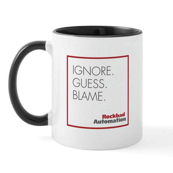 CafePress - Rockbad Automation Mug - 11 oz Ceramic Mug - Novelty Coffee Tea Cup