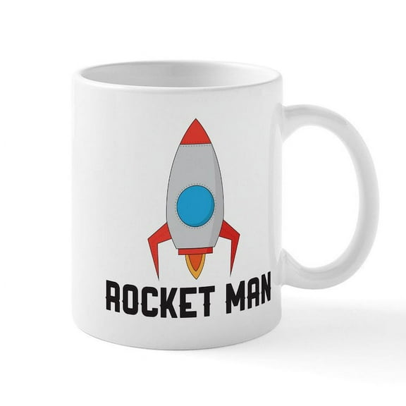 CafePress - Rocket Man - 11 oz Ceramic Mug - Novelty Coffee Tea Cup