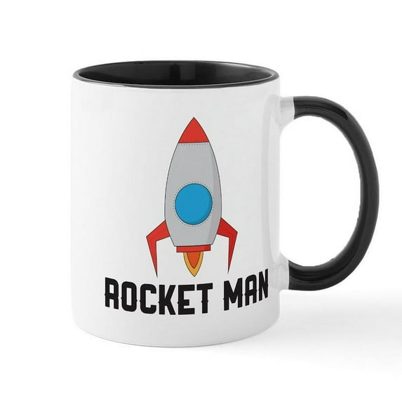CafePress - Rocket Man - 11 oz Ceramic Mug - Novelty Coffee Tea Cup