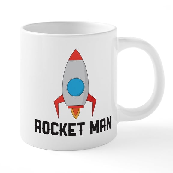 CafePress - Rocket Man - 20 Oz White Ceramic Mega Mug