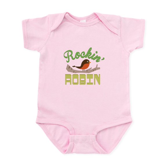 CafePress - Rockin Robin Body Suit - Baby Light Bodysuit, Size Newborn - 24 Months