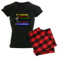 thumbnail image 1 of CafePress - Rocks Spectrum Autism Women's Dark Pajamas - Women's Short Sleeve Print T-Shirt and Pants Dark Cotton Pajama Set, 1 of 7