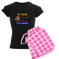 thumbnail image 1 of CafePress - Rocks Spectrum Autism Women's Dark Pajamas - Women's Short Sleeve Print T-Shirt and Pants Dark Cotton Pajama Set, 1 of 7