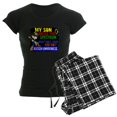 thumbnail image 1 of CafePress - Rocks Spectrum Autism Women's Dark Pajamas - Women's Short Sleeve Print T-Shirt and Pants Dark Cotton Pajama Set, 1 of 7