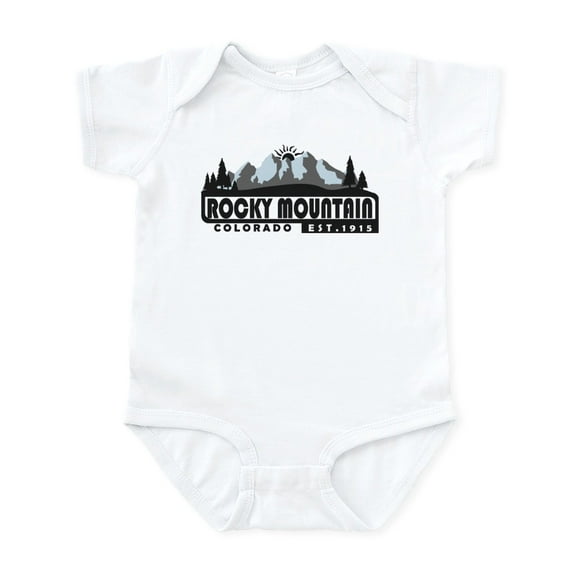 CafePress - Rocky Mountain Colorado Body Suit - Baby Light Bodysuit, Size Newborn - 24 Months