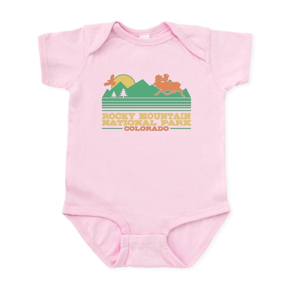 CafePress - Rocky Mountain National Park Body Suit - Baby Light Bodysuit, Size Newborn - 24 Months